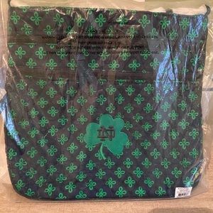 Norte Dame Vera Bradley triple zip crossbody